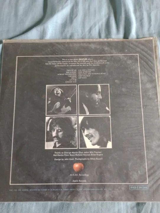 Disco vinil de Rock, Beatles let it be, etéreo!! sem riscos nem chiados!! não envio - Foto 2