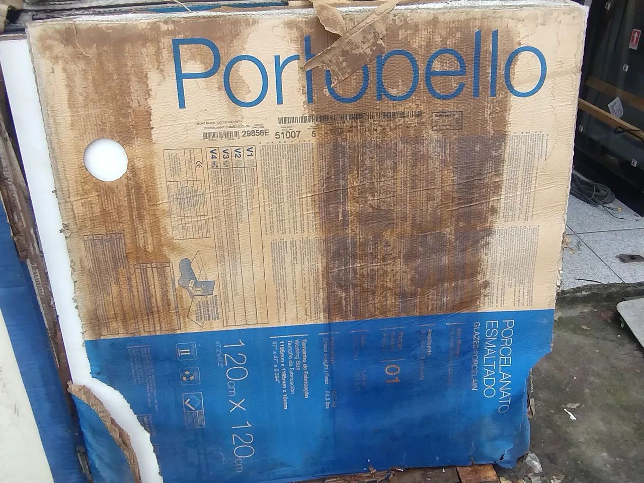 Porcelanato mont blanc acetinado 120x120 Portobello leia discrição  - Foto 4