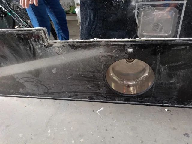 Bancada de cozinha com cuba em inox redonda - Foto 2