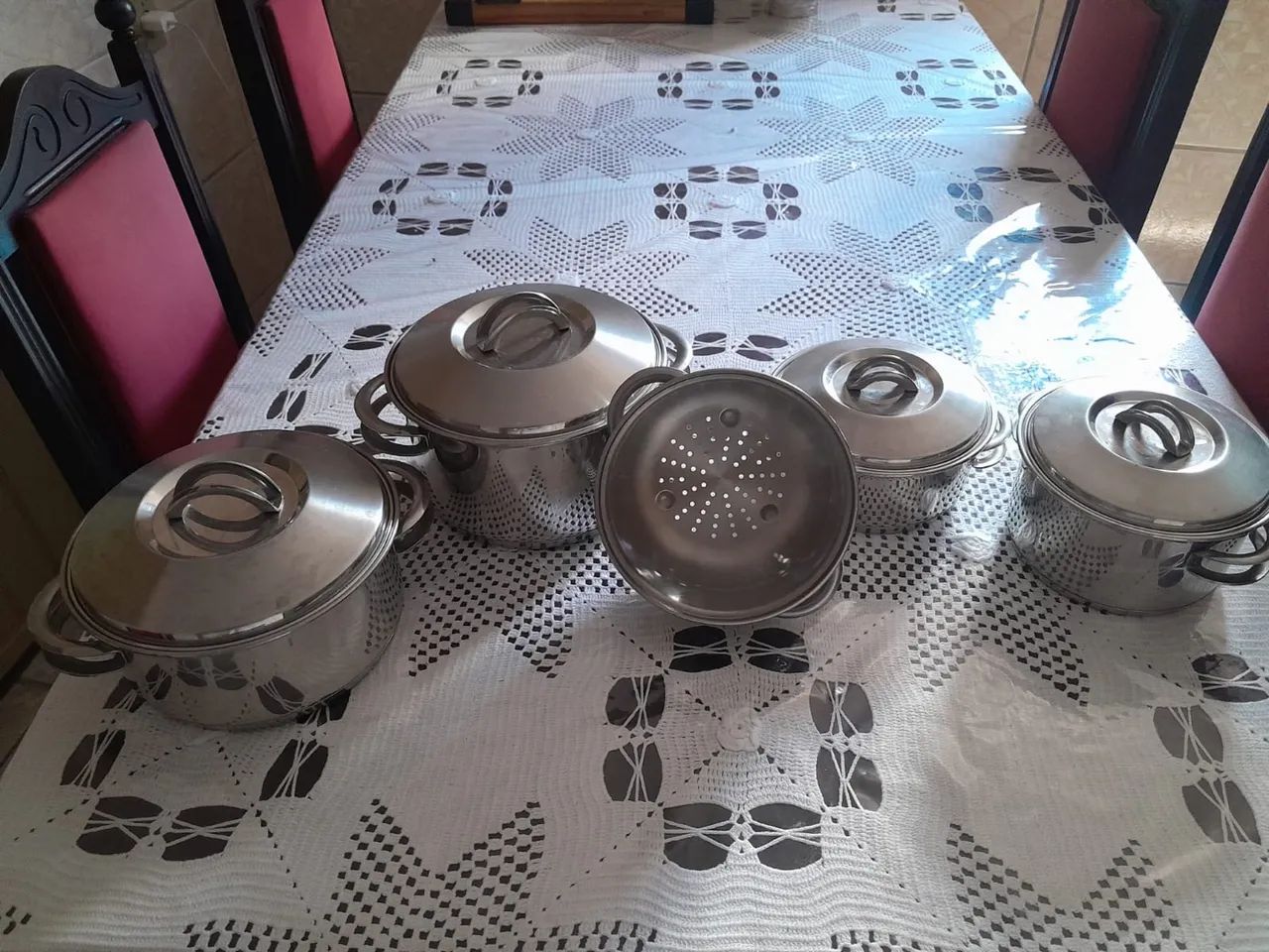 Jogo de Panelas Tramontina - Fundo Triplo Inox