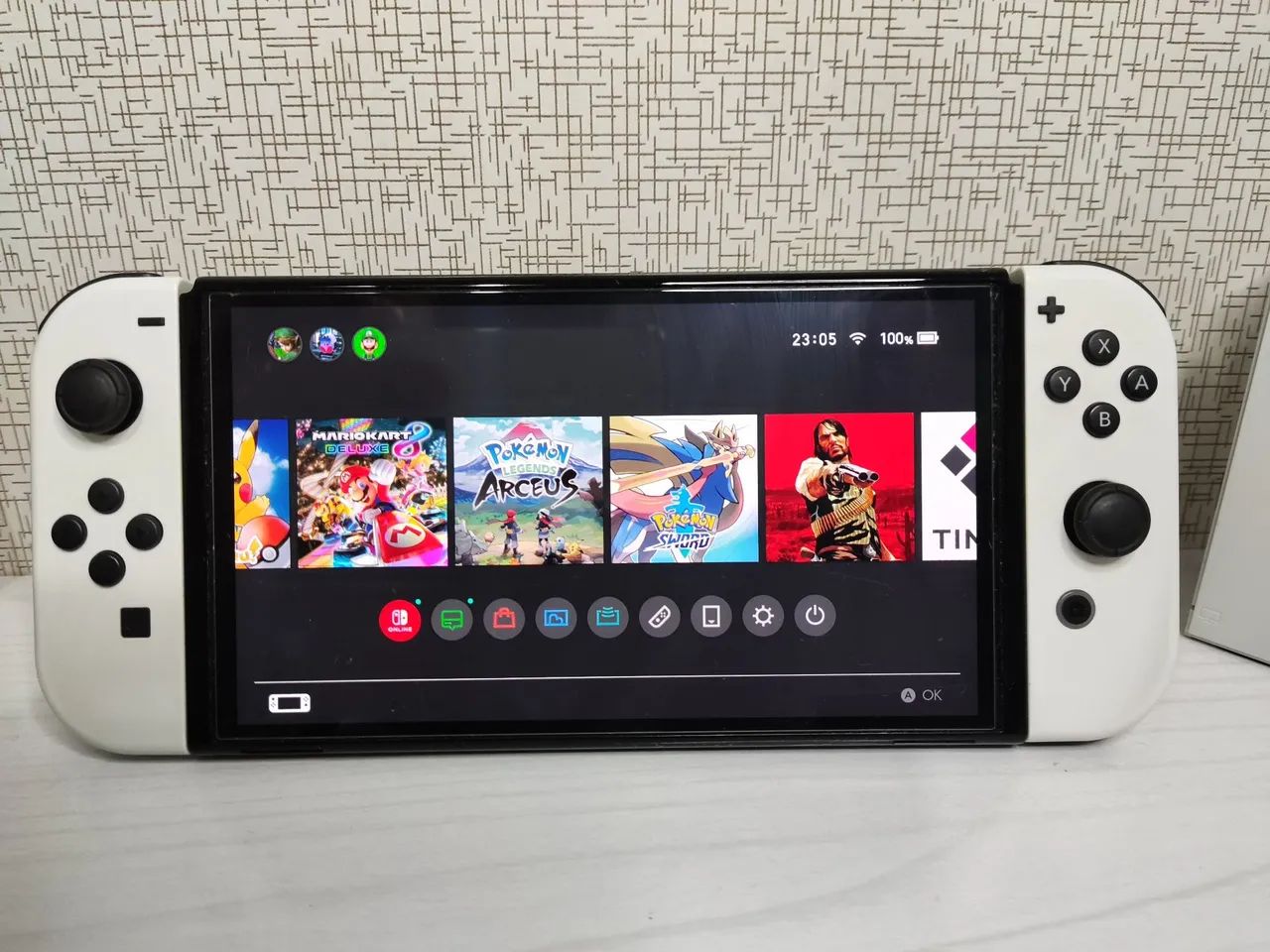 Nintendo Switch OLED desbloqueado + SD 128gb  - Foto 5