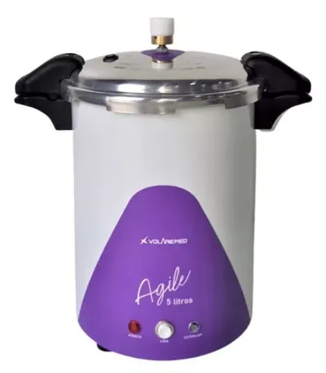 Autoclave Vertical Volare Agile Roxo 5 Litros