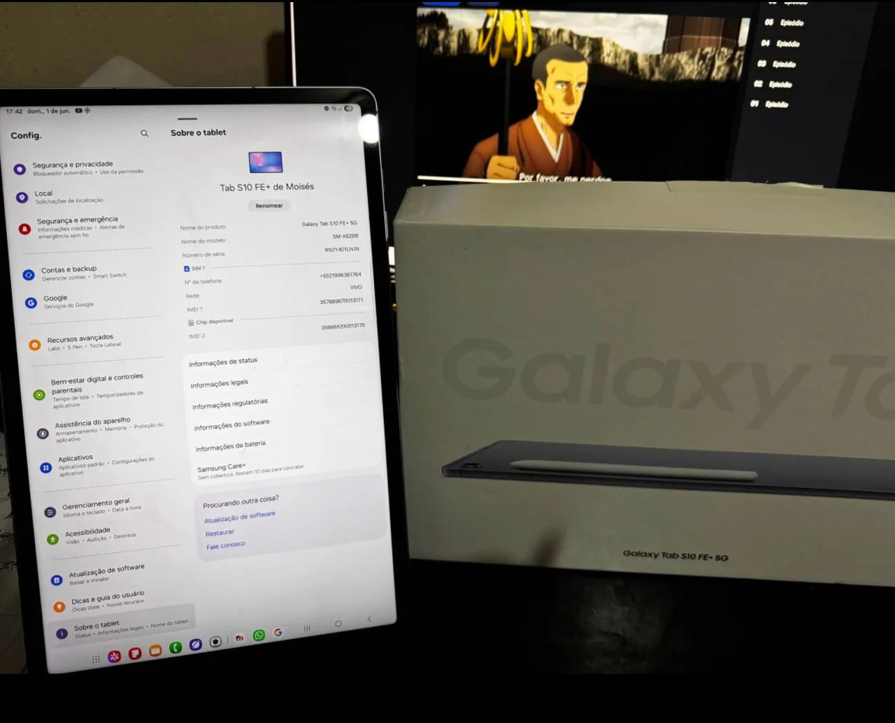 Tablet Samsung Galaxy Tab S10 FE+ 5G