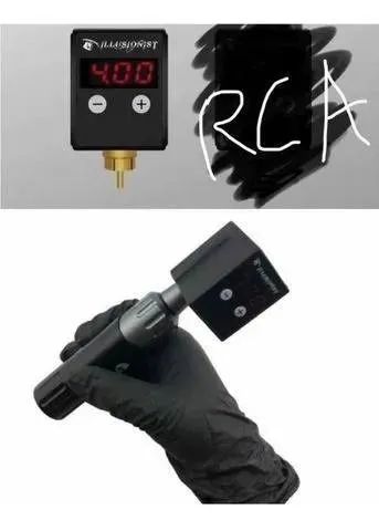 Fonte de Alimentação Da Bateria Sem Fio Recarregável Para rca\bnc\dc Tattoo pen - Foto 4