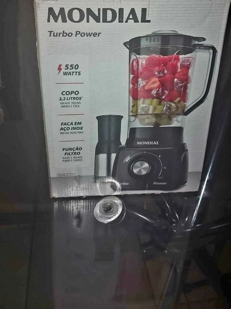 Liquidificador Mondial Turbo Power 550W - 2,2 Litros