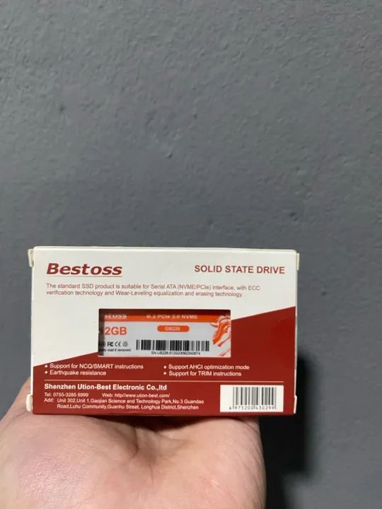 SSD NVMe M2  512GB Bestoss - Novo + Garantia - Foto 2