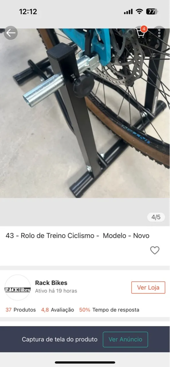 Rolo de Treino Ciclismo - Modelo Novo