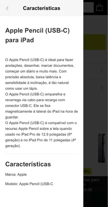 Apple Pencil (USB-C) para iPad - Foto 6