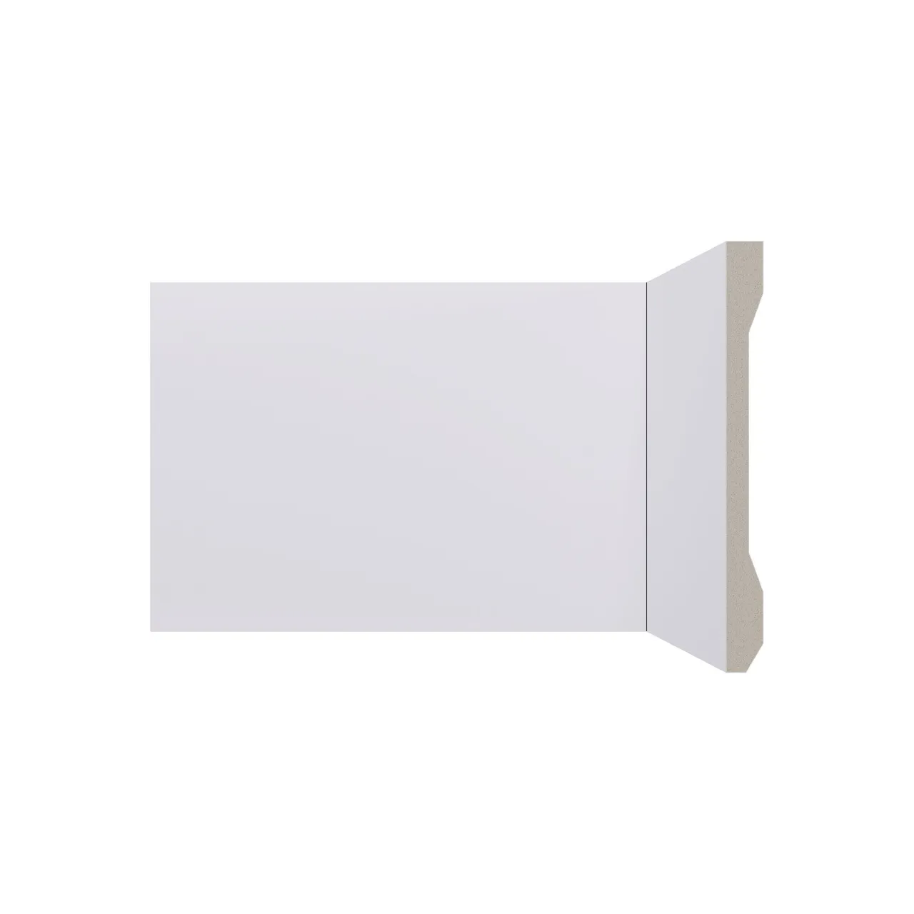 Caixa de Rodapé em PVC branco - Novo/ Santa luzia 15cm