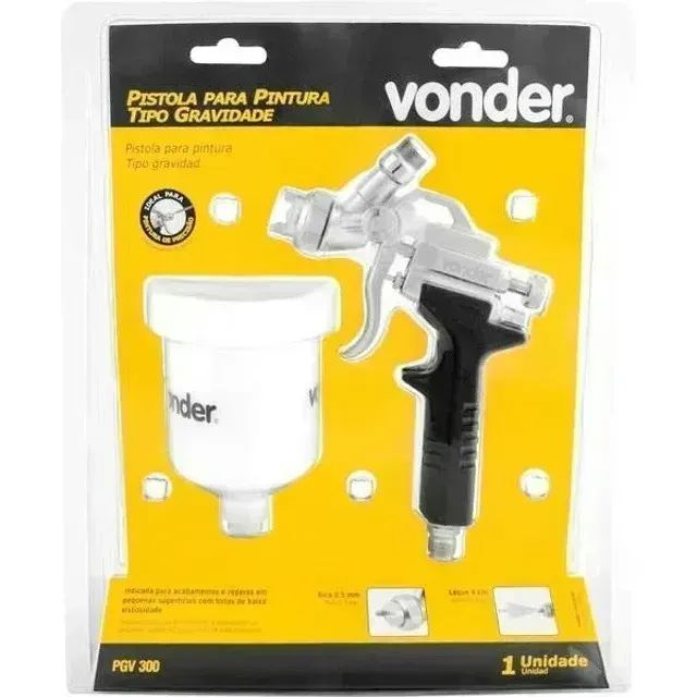 Pistola de Pintura Precisão Tipo Gravidade Pgv 300 Vonder