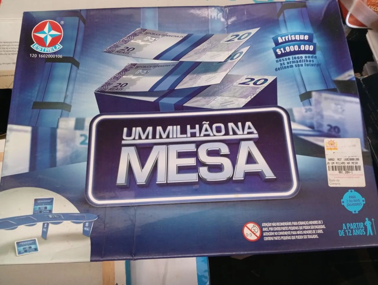 Jogo de Tabuleiro Um Milhão na Mesa Estrela