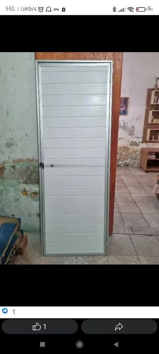 Porta de Alumínio e pvc Branca - Nova