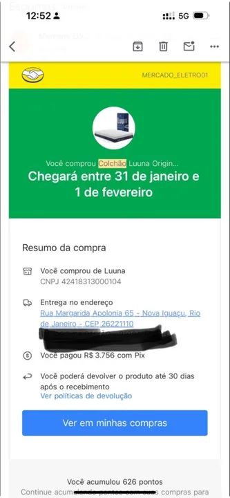 Colchão King Luna Original - usado  - Foto 4