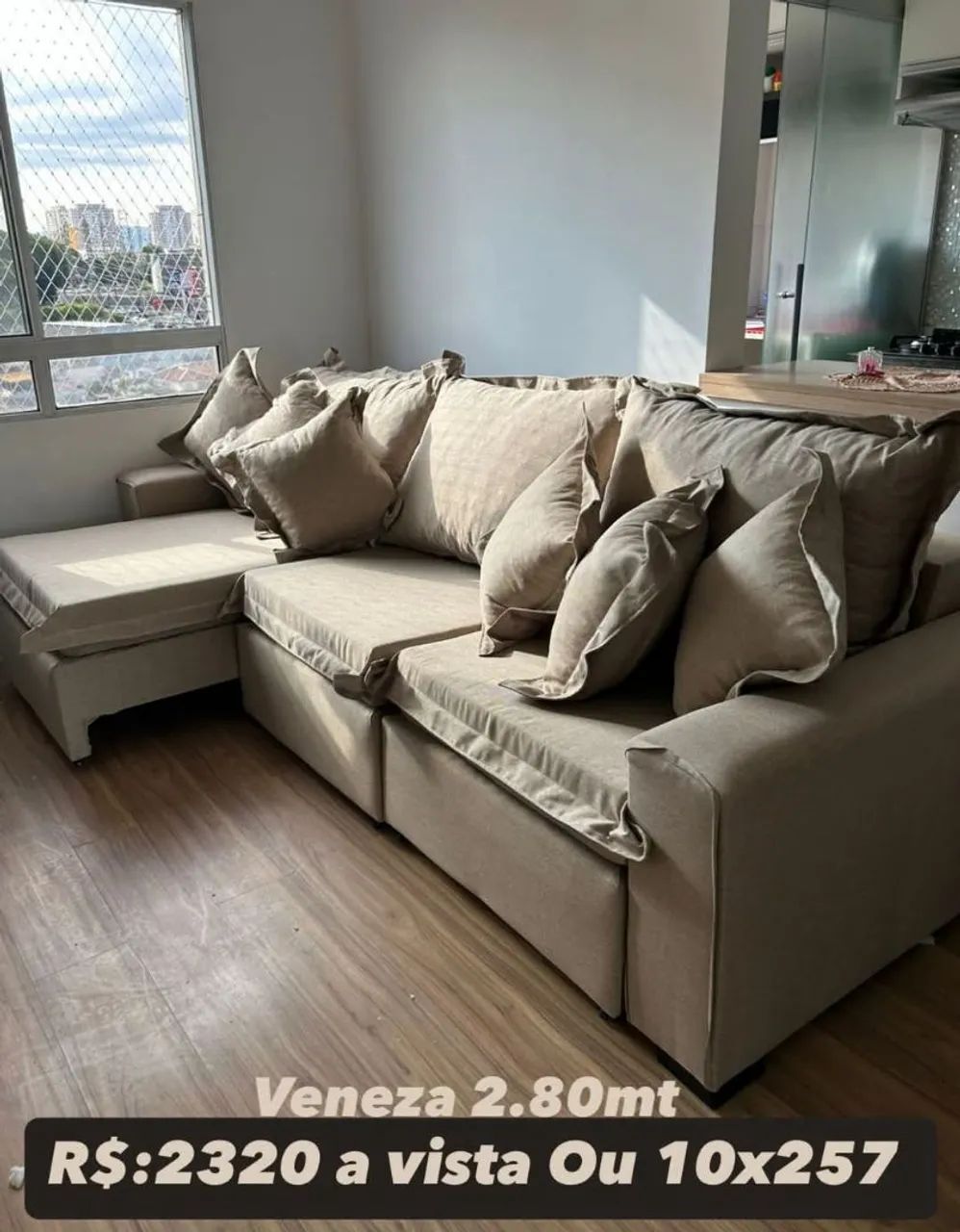 Sofá Veneza 2.80mt - Conforto e Elegância para sua Sala - Foto 5