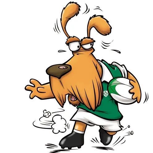 Bola Oficial de Rugby Mascote Broc Irlanda Marca Gilbert - Foto 3