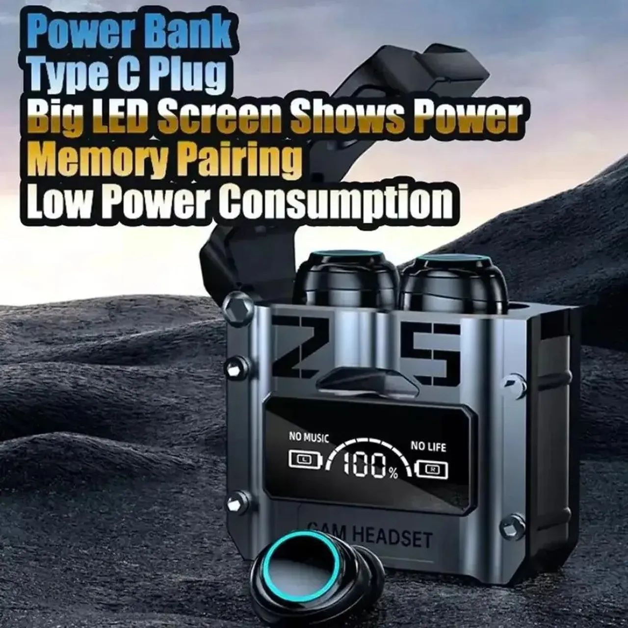 Fone de ouvido m25 bluetooth tws sem fio - Foto 2