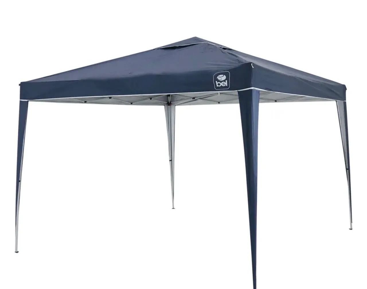 Tenda Gazebo Dobrável 3m x 3m Poliéster Azul Bel