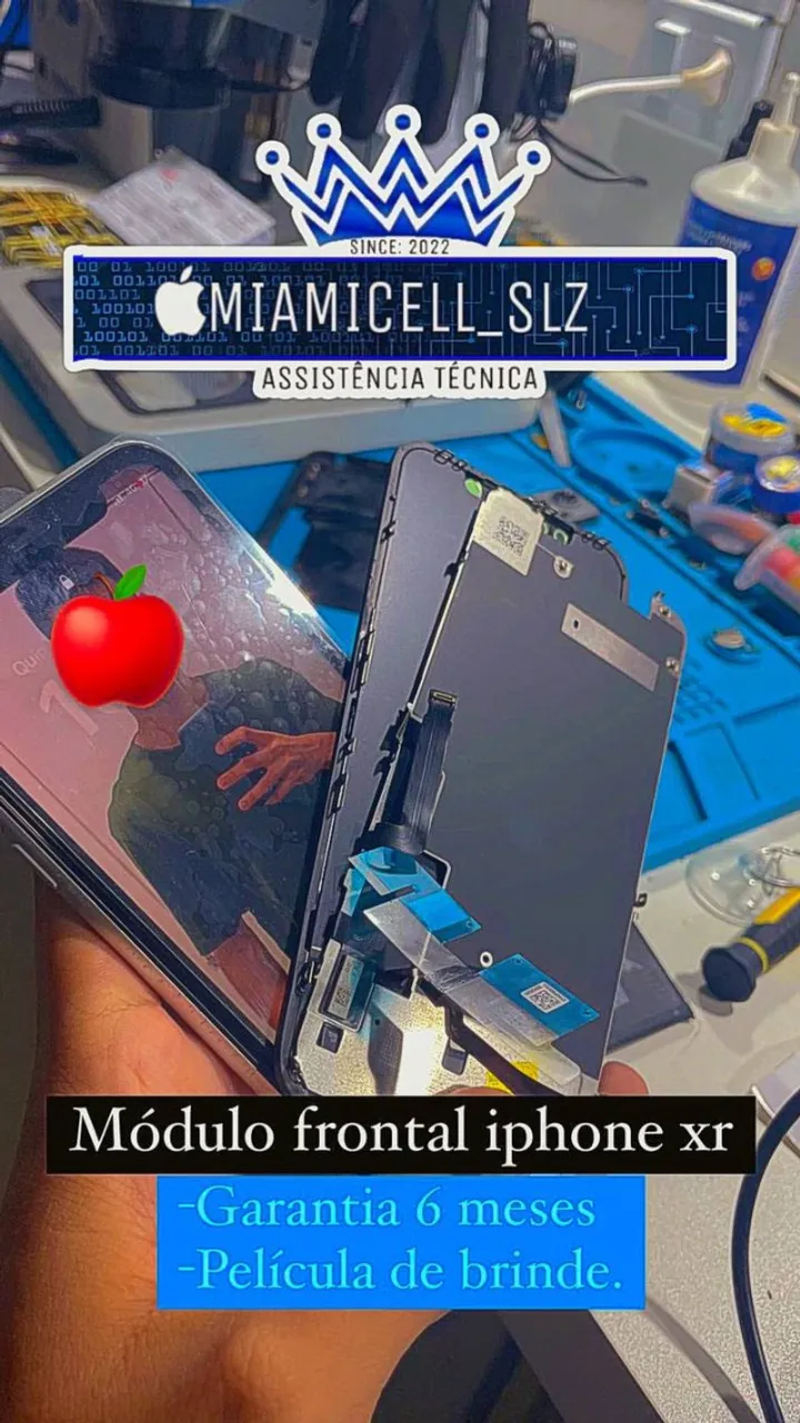 troca de tela iphone x xs max display bateria visor frontal tampa de vidro xiaomi redmi