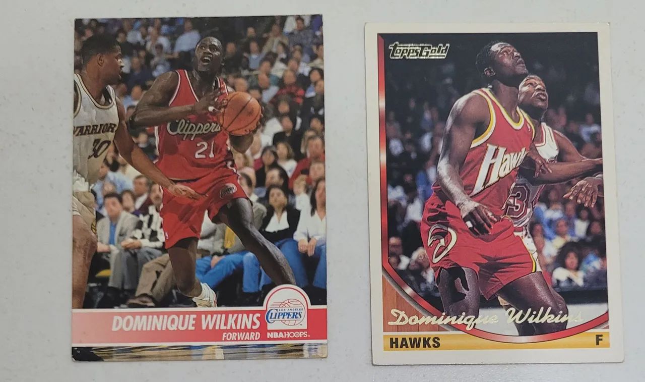 Lote 4 Cards NBA Dominique Wilkins All Star Game Boston Celtics Los Angeles Clippers Hawks - Foto 3
