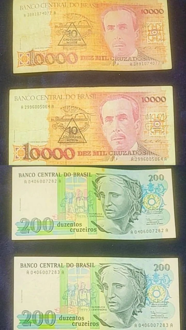Cédulas Antigas - Coleção de Cruzeiros - Foto 3