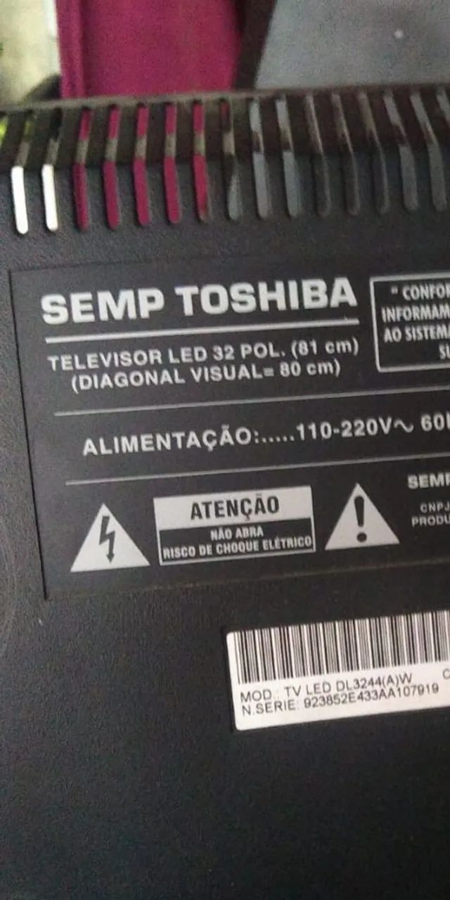 TV THOSHIBA'32 P'  (DEFEITO) - Foto 5