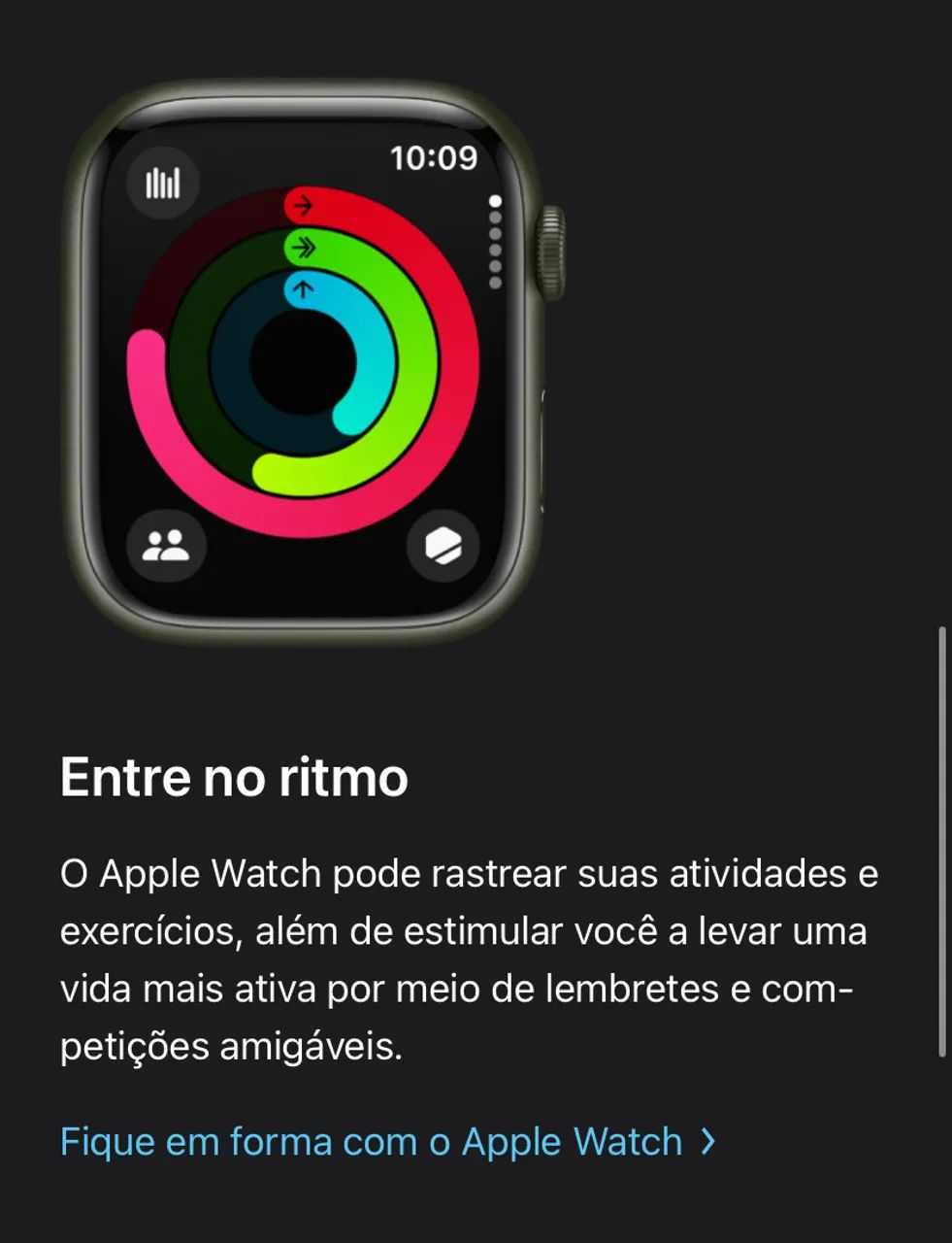 Apple Watch Série 8 - 45mm Alumínio - Seminovo preto - Foto 4