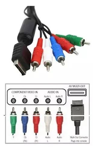  Cabo Video Componente AV RGB PS2 PS3 It.Blue LE-1018 le-1018  - Foto 3