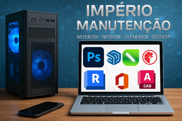 Formatação e instalação de softwares diversos