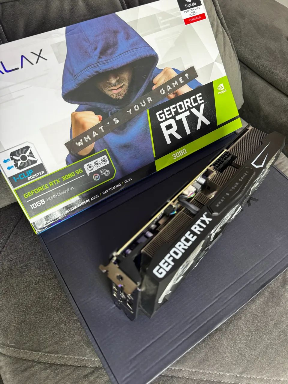 RTX 3080 GALAX SG 4 FANS IMPECÁVEL 10GB - Foto 3