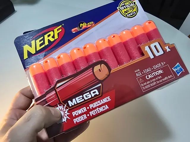 Refil Dardos Nerf Nstrike Mega Series - Original Hasbro ( 10 dardos )