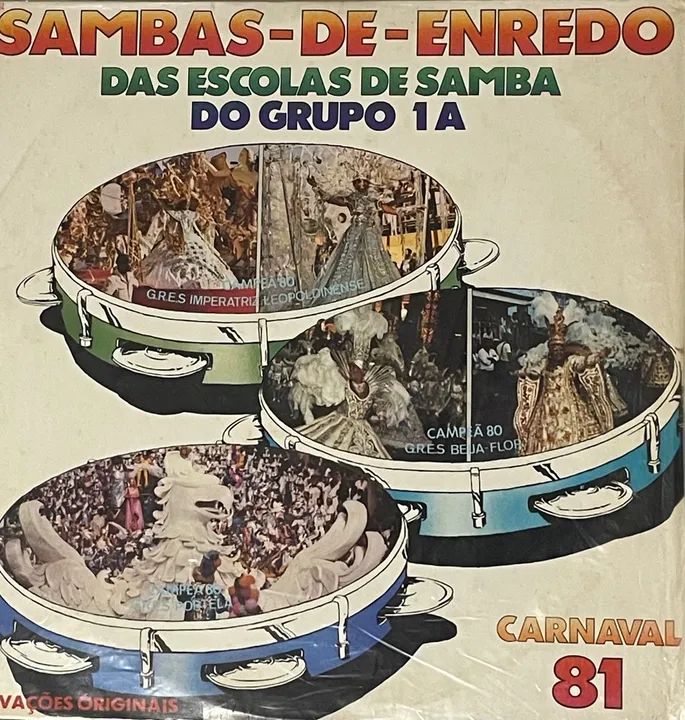 Disco de Vinil Sambas de Enredo do Grupo 1A - Carnaval 81