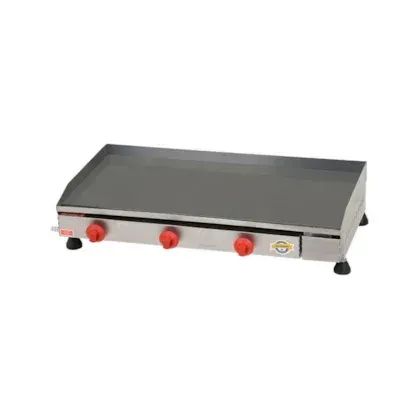 Chapa a Gás 80cm - 3 Queimadores, Ideal para Restaurantes e Lanchonetes