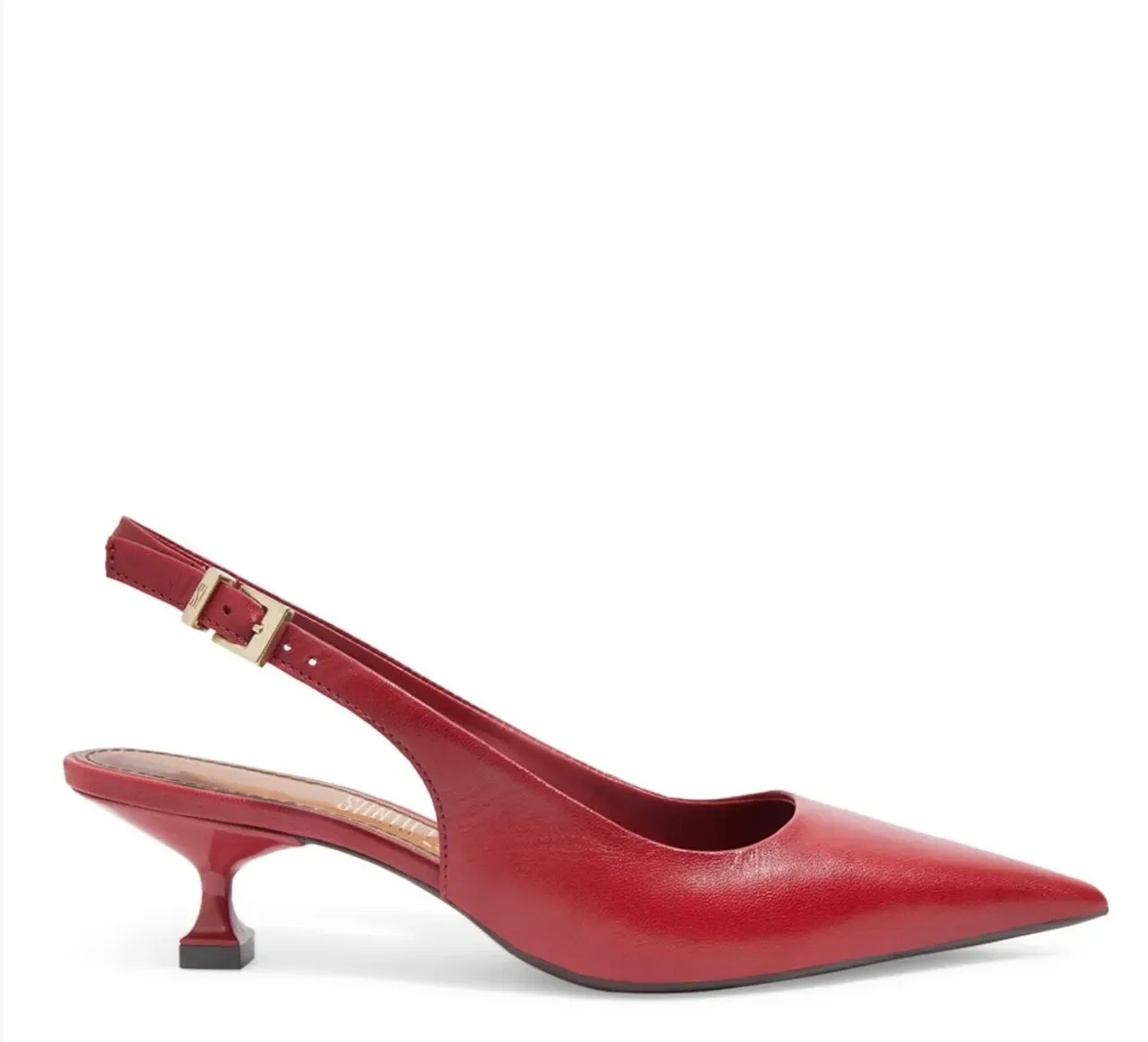 Scarpin baixo vermelho 