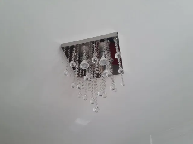 Lustre Plafon Chuva de Cristal Acrílico 0,30 x 0,30