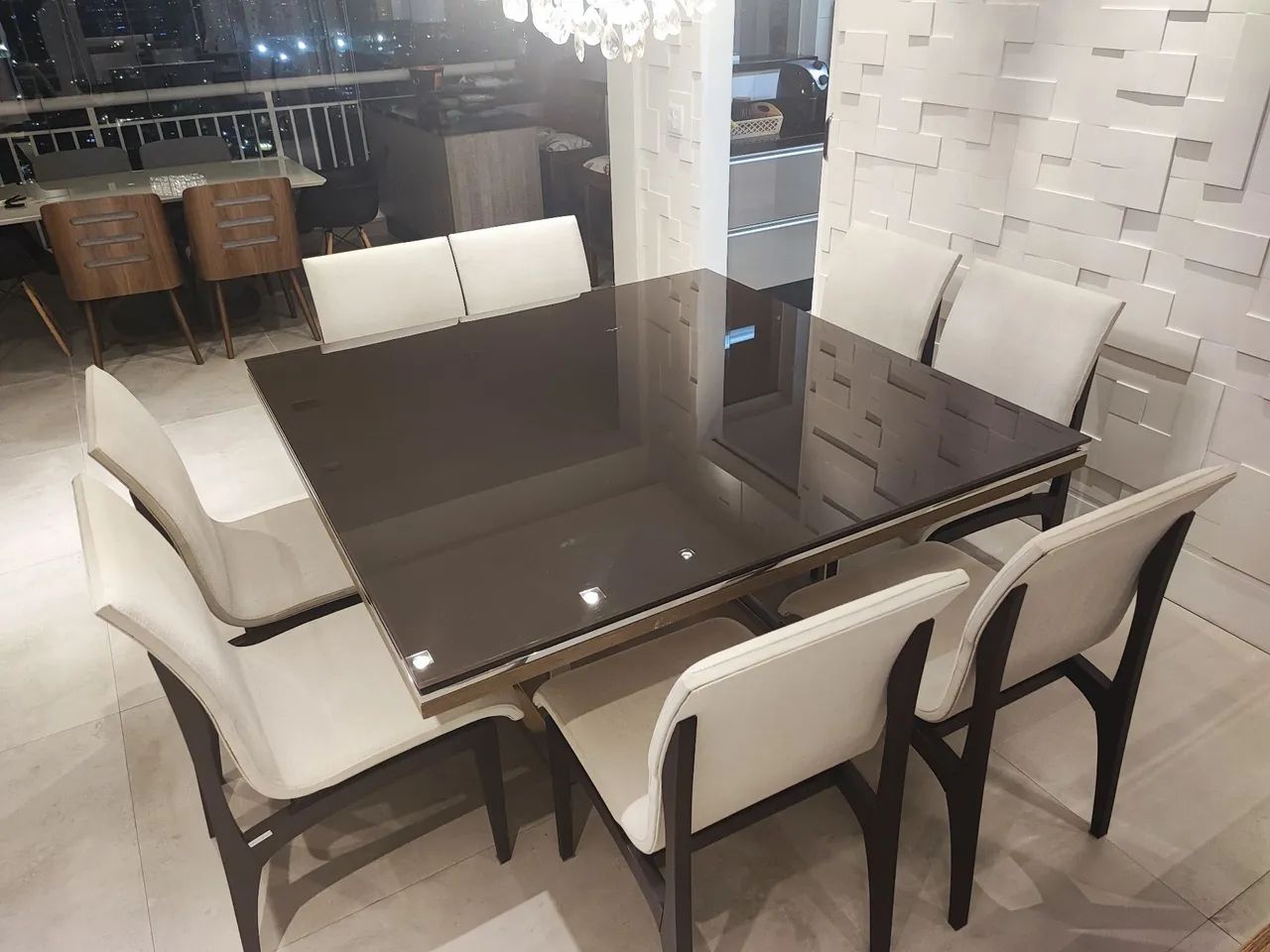 8-Person Dining Table - Elegance and Versatility 64363744082434120