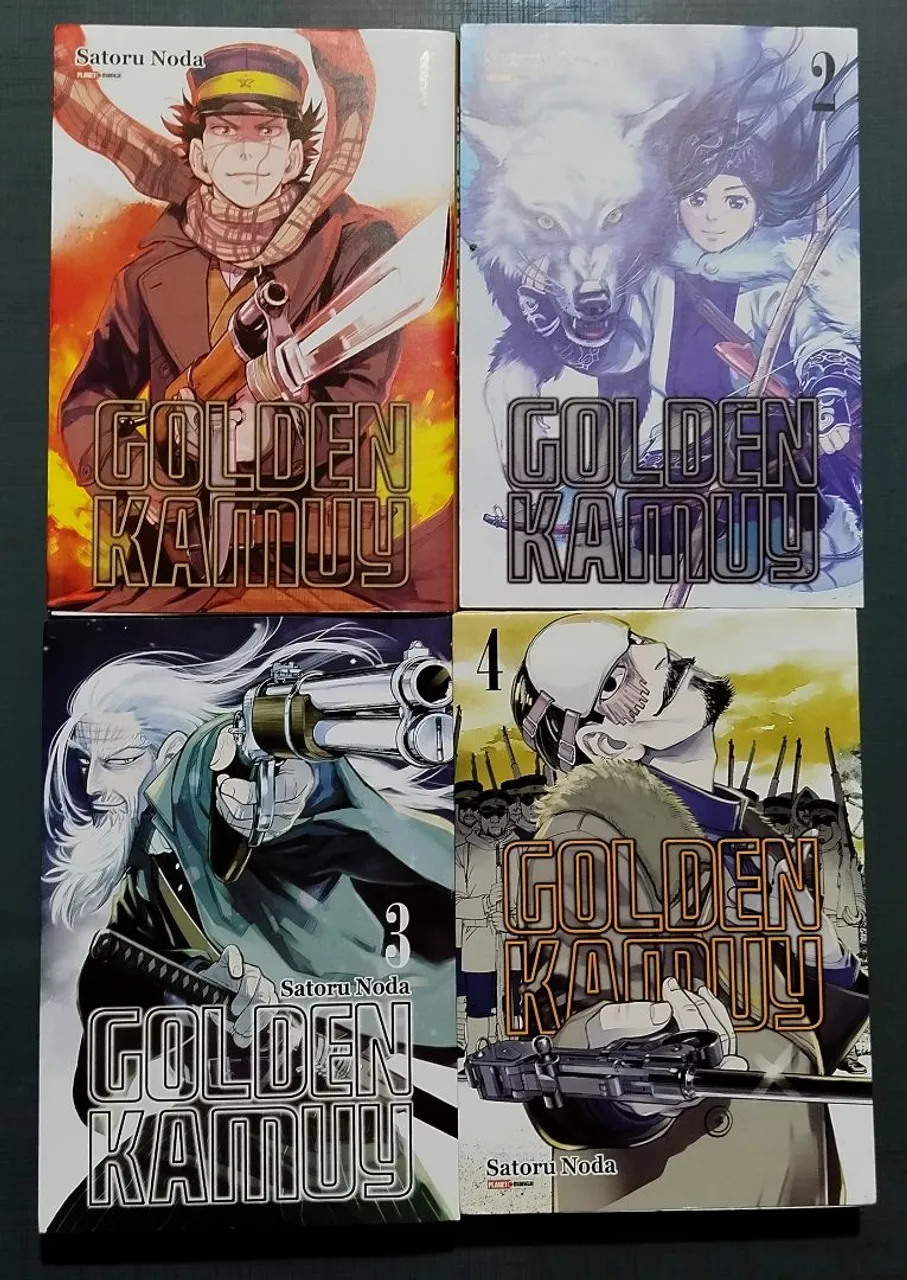 Mangá Golden Kamuy Vol. 1, 2, 3 e 4