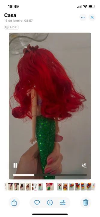 Boneca Ariel da Disney - Princesa Ariel - Foto 3