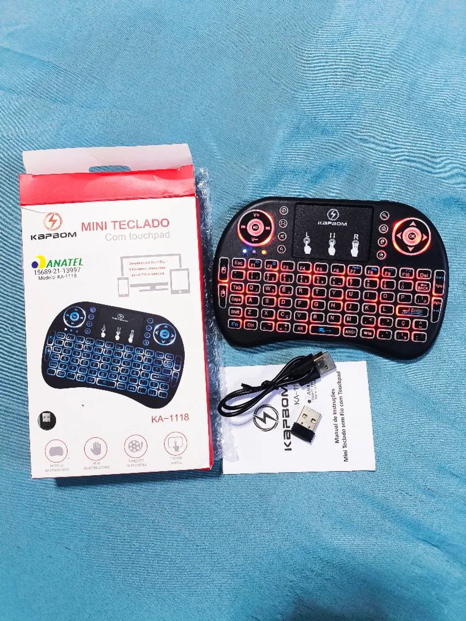 Teclado Sem Fio com Touchpad KA-1118