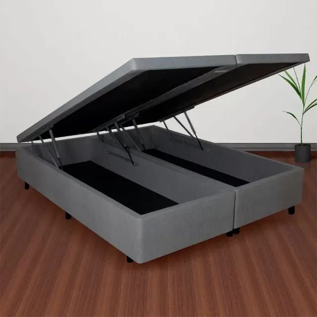 Cama Box Baú Queen Super Resistente e Espaçoso Frete Grátis 