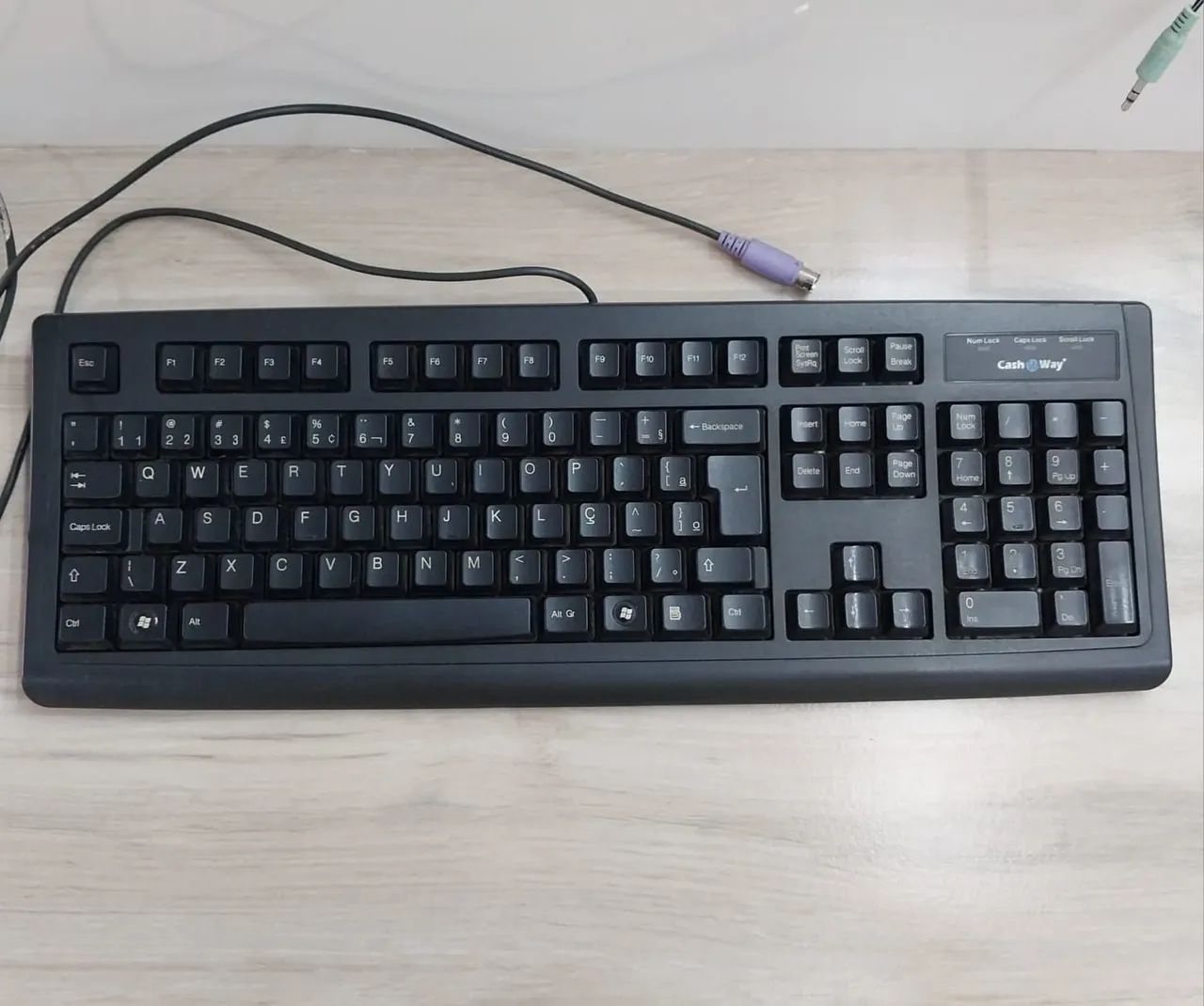 Teclado Cash Way - PS/2 (modelo antigo) - Funcionando!64529520256130120