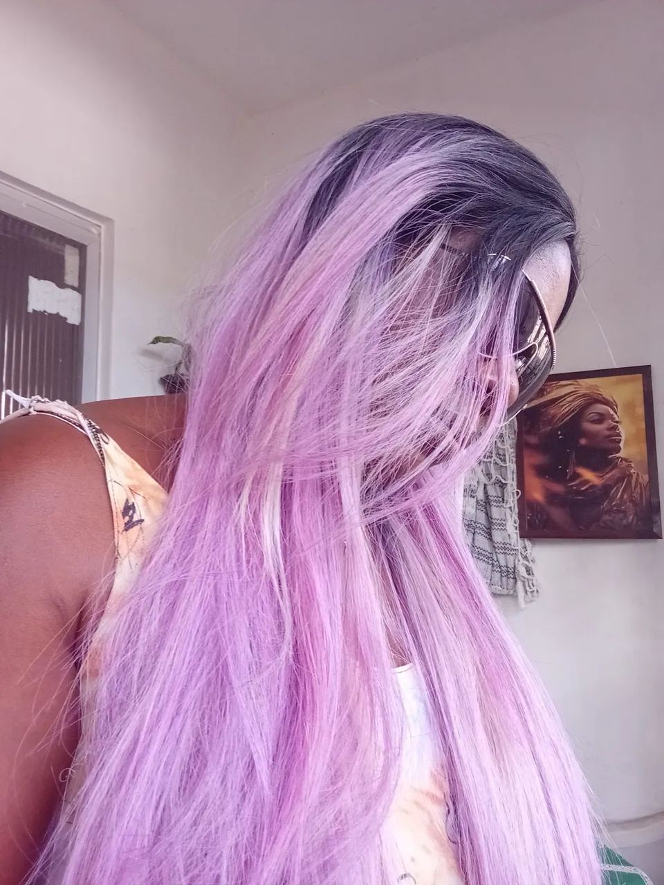 Lace front roxo/rosa longa - Foto 2
