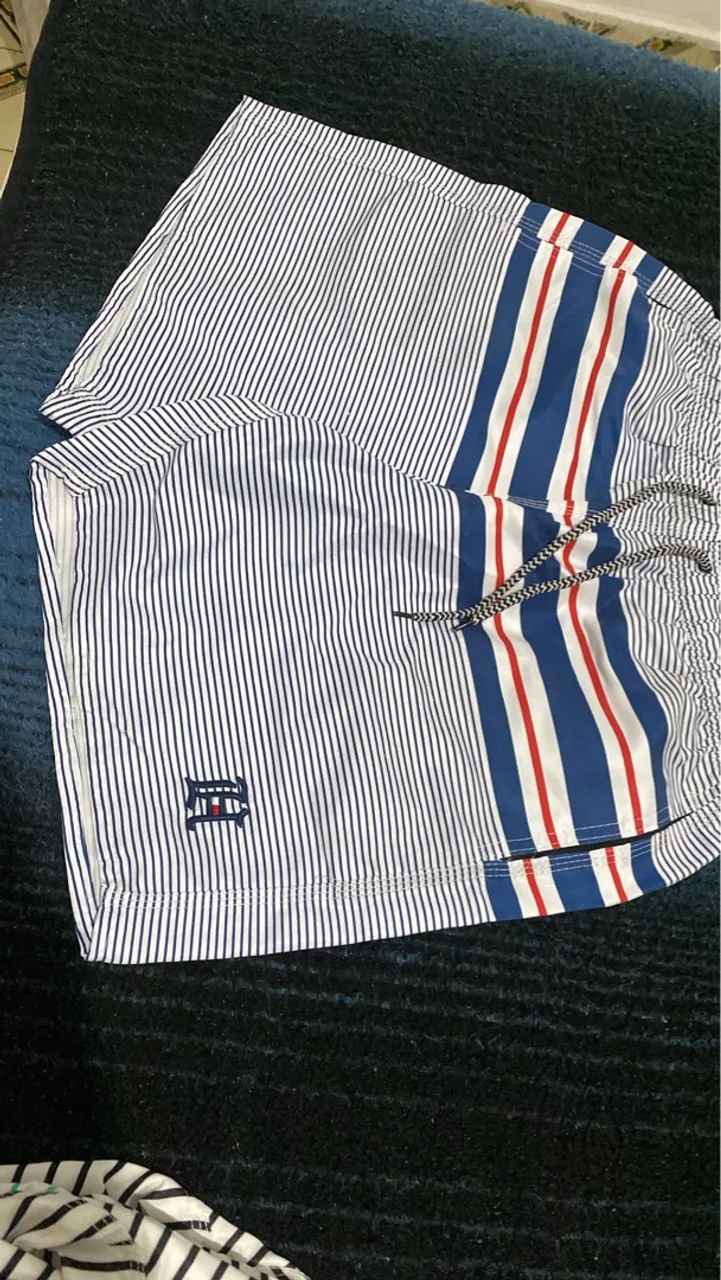 Shorts de Praia Masculino Listrado