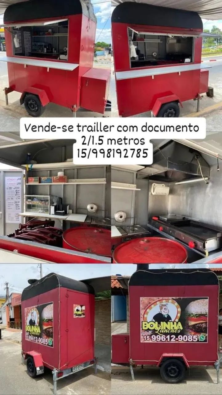 Trailer para lanches aceito ofertas e motos para negocio