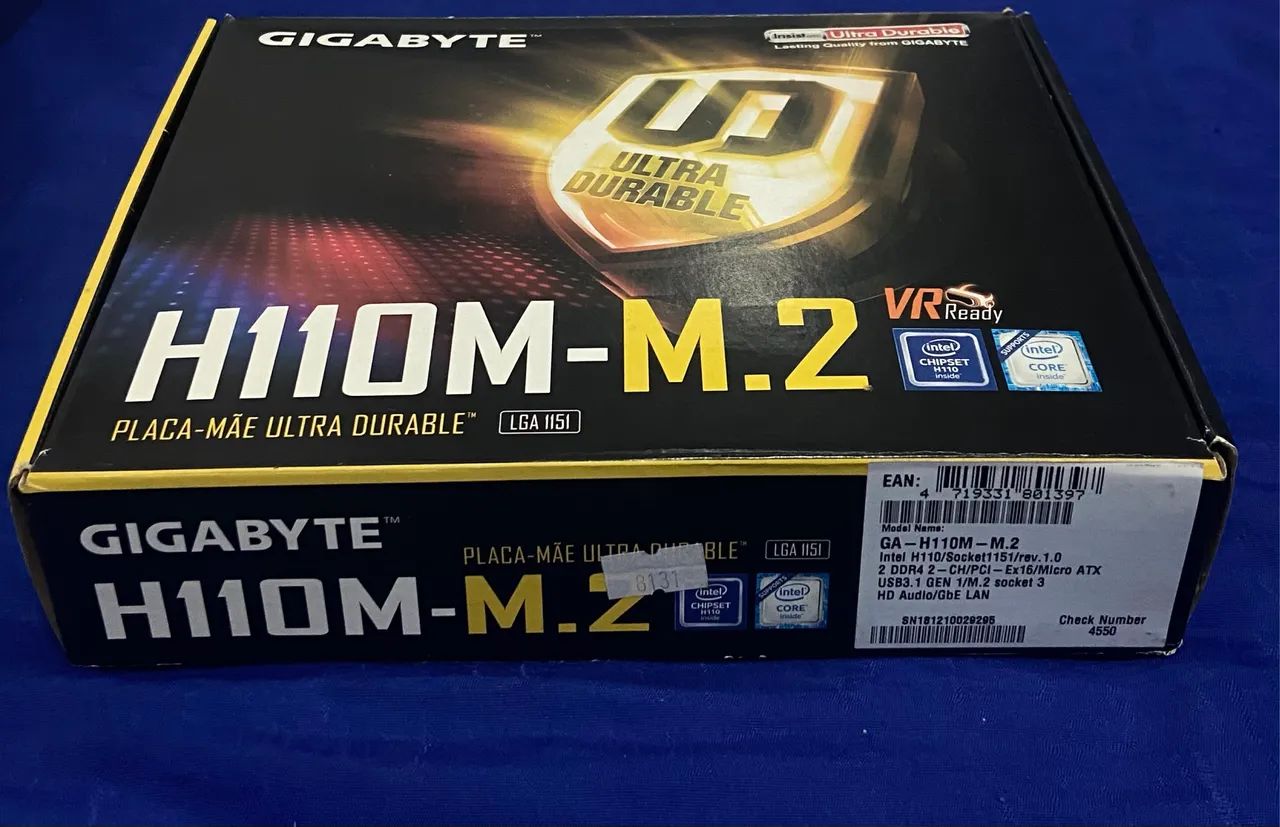 Kit PC i5-7400 + Placa-mãe H110M.M-2 - Funcionando Perfeito - Foto 4