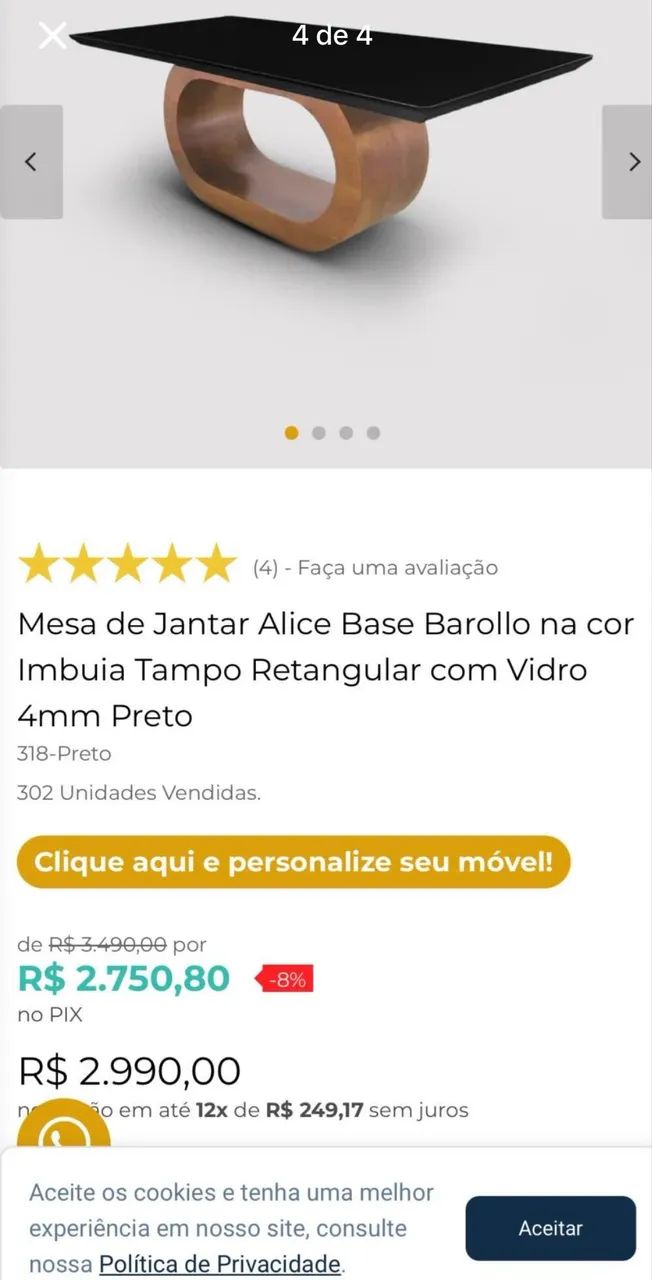 Mesa de jantar  - Foto 4
