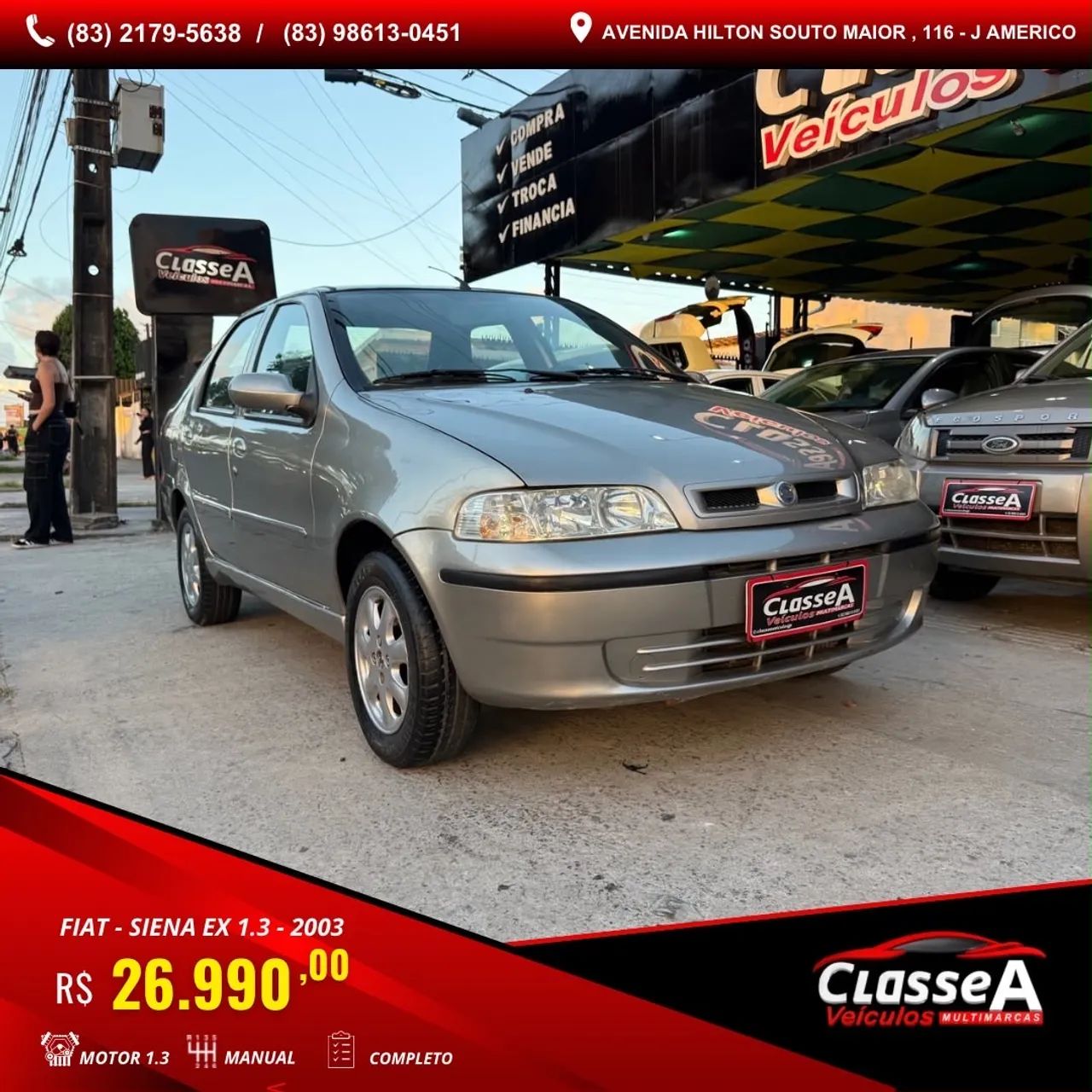 Fiat Siena EX 1.3 MPI Fire 8V 67cv 4P 2003