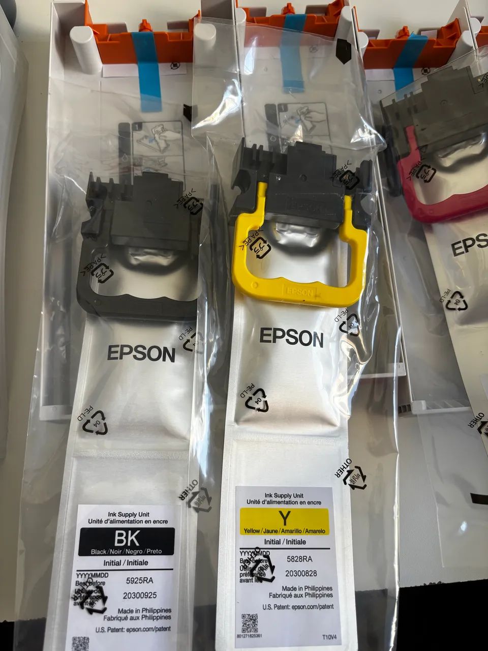 Kit de Tintas Originais Epson WF-C5390 + 4 Gavetas - Sem Uso - Foto 3