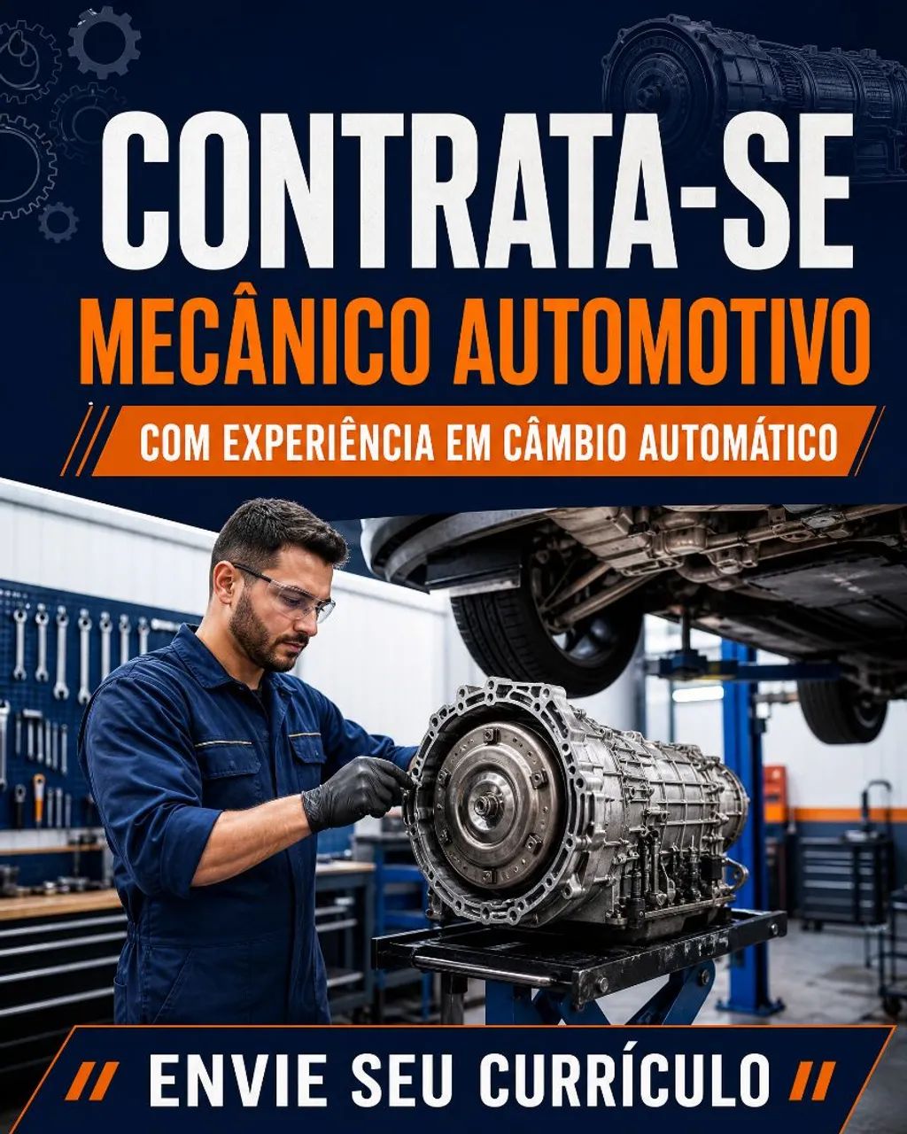 CONTRATA-SE MECÂNICO AUTOMOTIVO COM EXPERIÊNCIA EM CÂMBIO AUTOMÁTICO