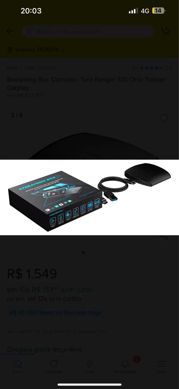 Car play automotivo/ streaming box. Faaftech - Foto 3