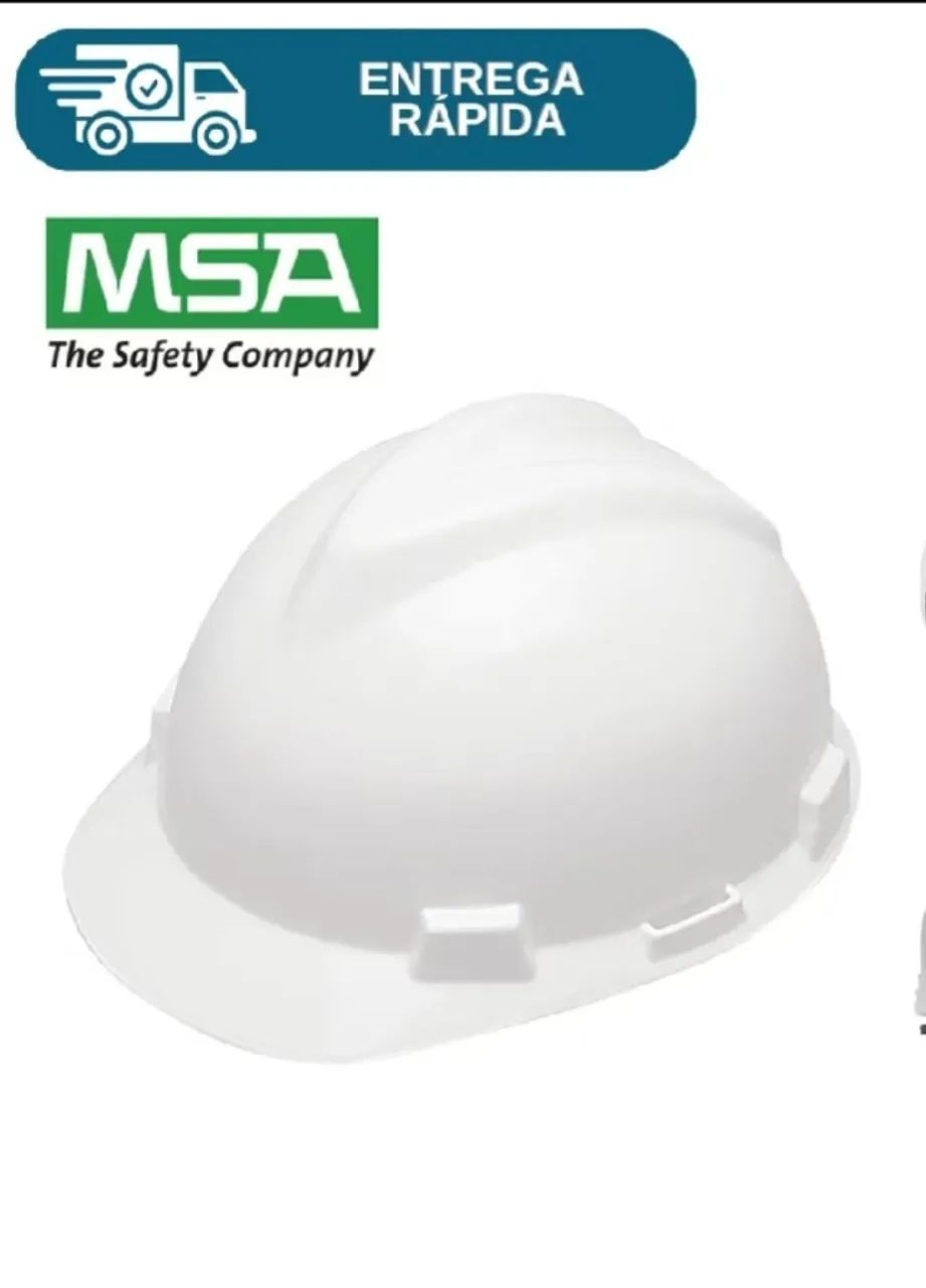 Capacetes de segurança msa sem uso com carneira, com logo